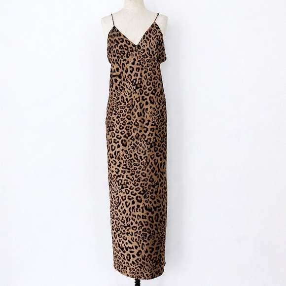 Banana Republic Dresses & Skirts - Banana Republic 100% Silk Leopard Print Slip Maxi Dress | LG
